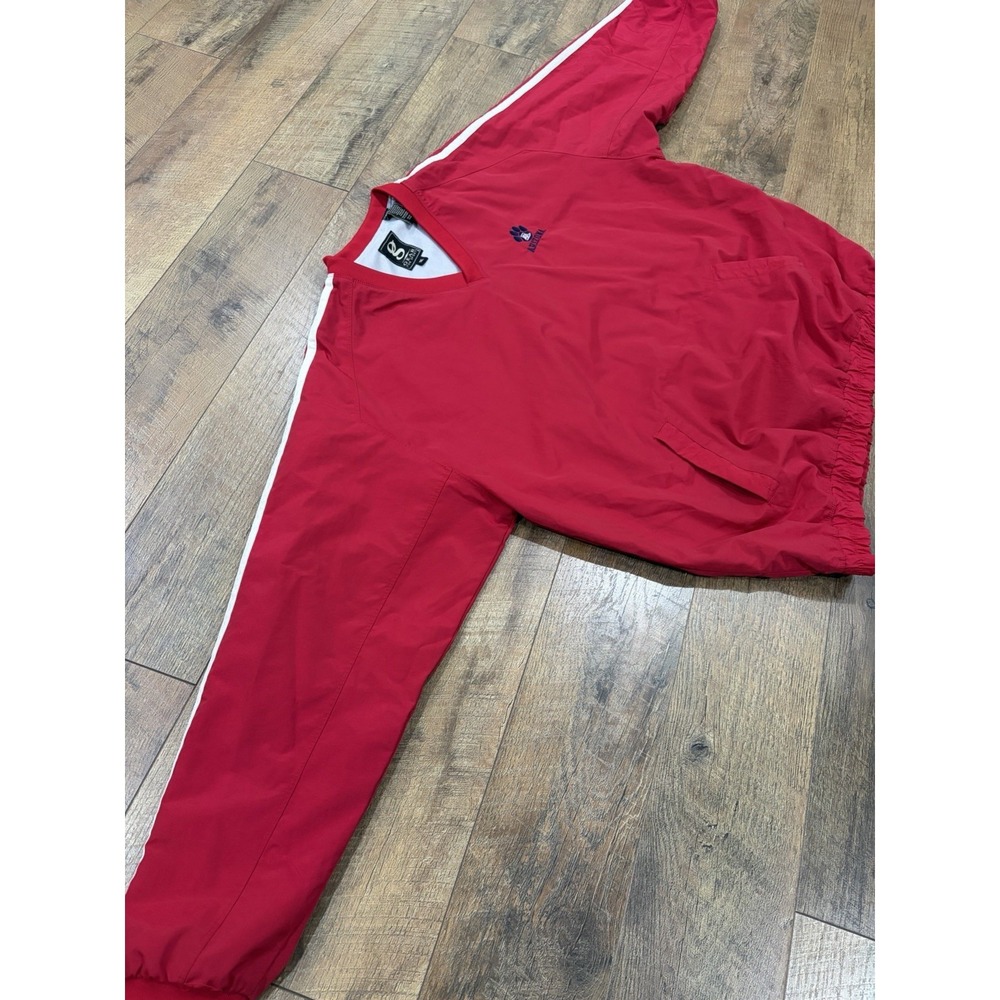 Vintage 90s Arizona Wildcats Pullover Nylon Windbreaker Satin Lined Red XXL - Picture 7 of 10